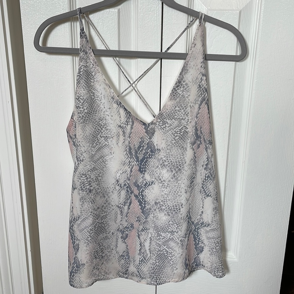 snake print tank